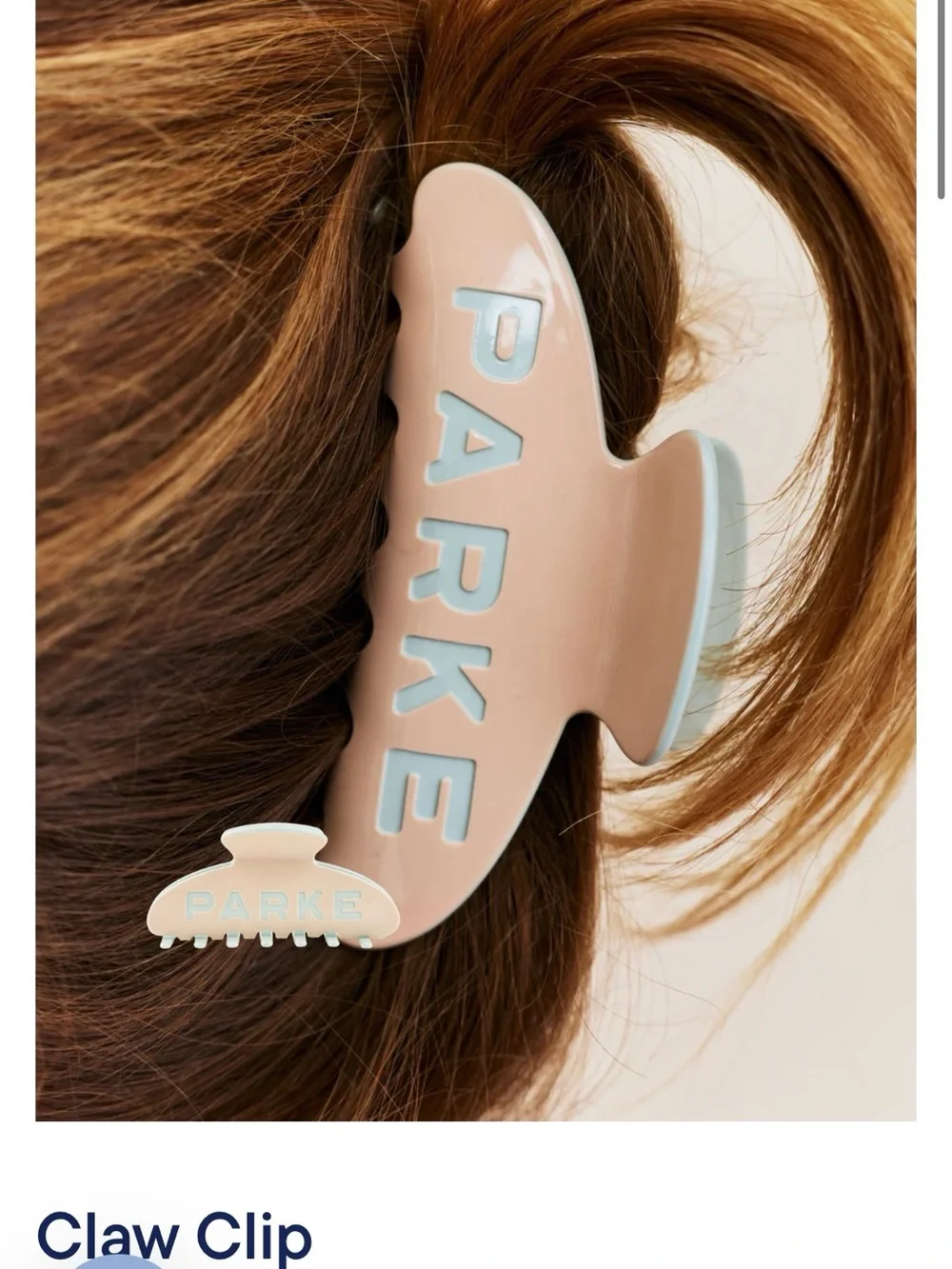 PARKE Blush Pink Claw Hair Clip
